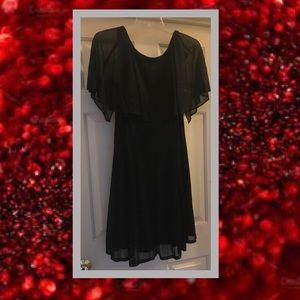 Gabby Skye Black and Silver Dress Size 14